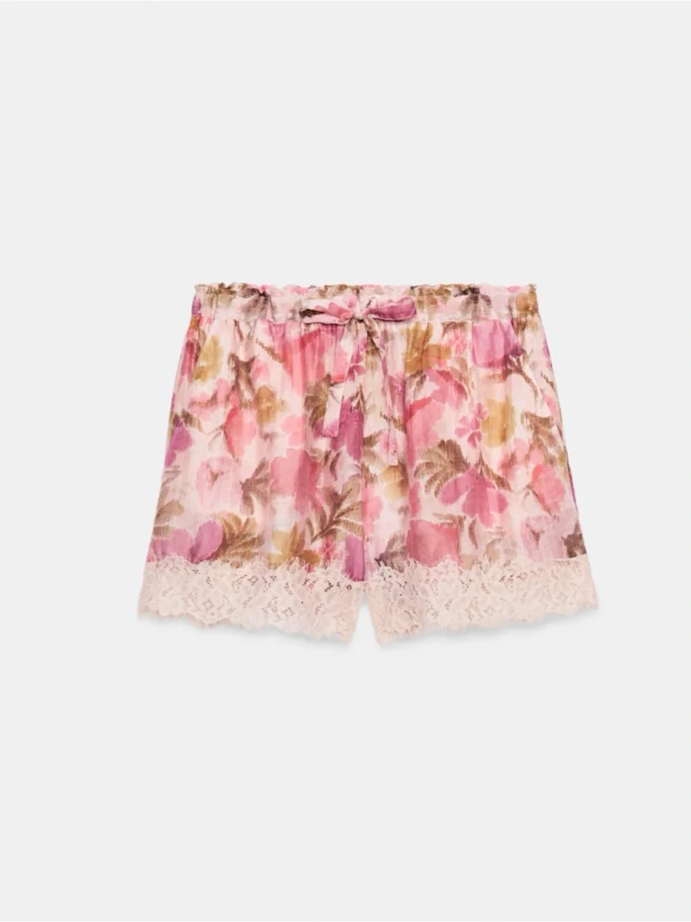 Zara Pink Lacey Shorts